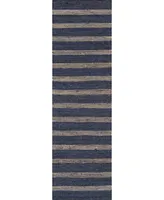 Novogratz Montauk Mtk-1 Navy 2'3" x 10' Area Rug