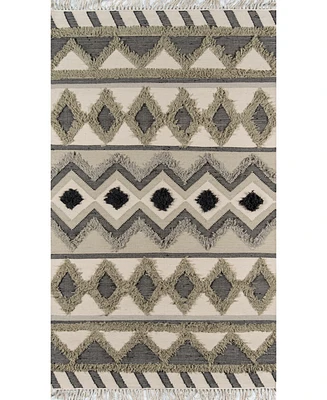Novogratz Indio Ind-4 Sage 2'3" x 7'10" Runner Area Rug