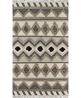 Novogratz Indio Ind-4 Sage 2'3" x 7'10" Runner Area Rug