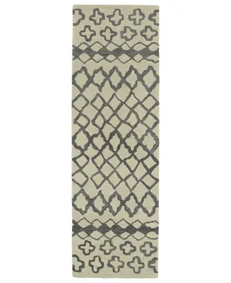 Kaleen Casablanca CAS01-75 Gray 3' x 10' Runner Rug