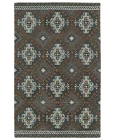 Kaleen Global Inspirations GLB07-75 Gray 5' x 7'9" Area Rug