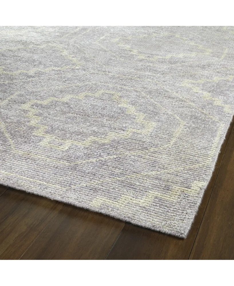 Kaleen Solitaire SOL13-20 Lavender 4 'x 6' Area Rug