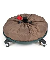 TreeKeeper Large Girth Upright Christmas Tree Storage Bag with Wheels