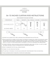 Exclusive Home Duke 1" Curtain Rod and Coordinating Finial Set