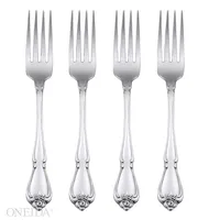 Oneida True Rose Set/4 Dinner Forks