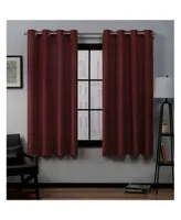 Exclusive Home Loha Linen Grommet Top Window Curtain Panel Pair