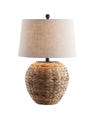 Jonathan Y Alaro 24.5" Banana Leaf Basket Led Table Lamp