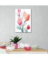 Courtside Market Tulips Study Ii 12" x 18" Gallery-Wrapped Canvas Wall Art