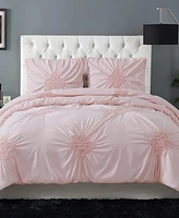 Christian Sirano New York Georgia Rouched 3 Piece Comforter Set