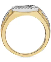 Effy Men's Diamond Cluster Ring (1 ct. t.w.) in 14k Gold & White Gold