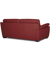 Lothan 79" Leather Apartment Sofa with 2 Cushions, Created for Macy's