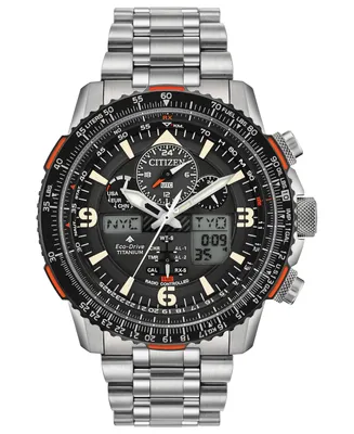 Citizen Eco-Drive Men's Analog-Digital Promaster Skyhawk A-t Titanium Bracelet Watch 45mm