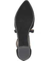 Journee Collection Women's Marlee Strappy Pointed Toe Flats