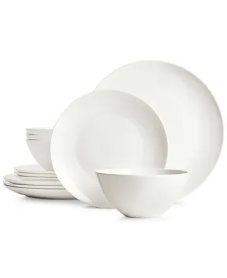 Hotel Collection Coupe 12 Pc. Bone China Dinnerware Set, Service for 4, Created for Macy's