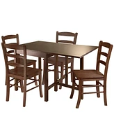 Lynden 5-Piece Dining Table with 4 Ladder Back Chairs