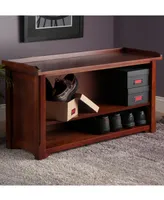 Milan Bench with Storage Shelf