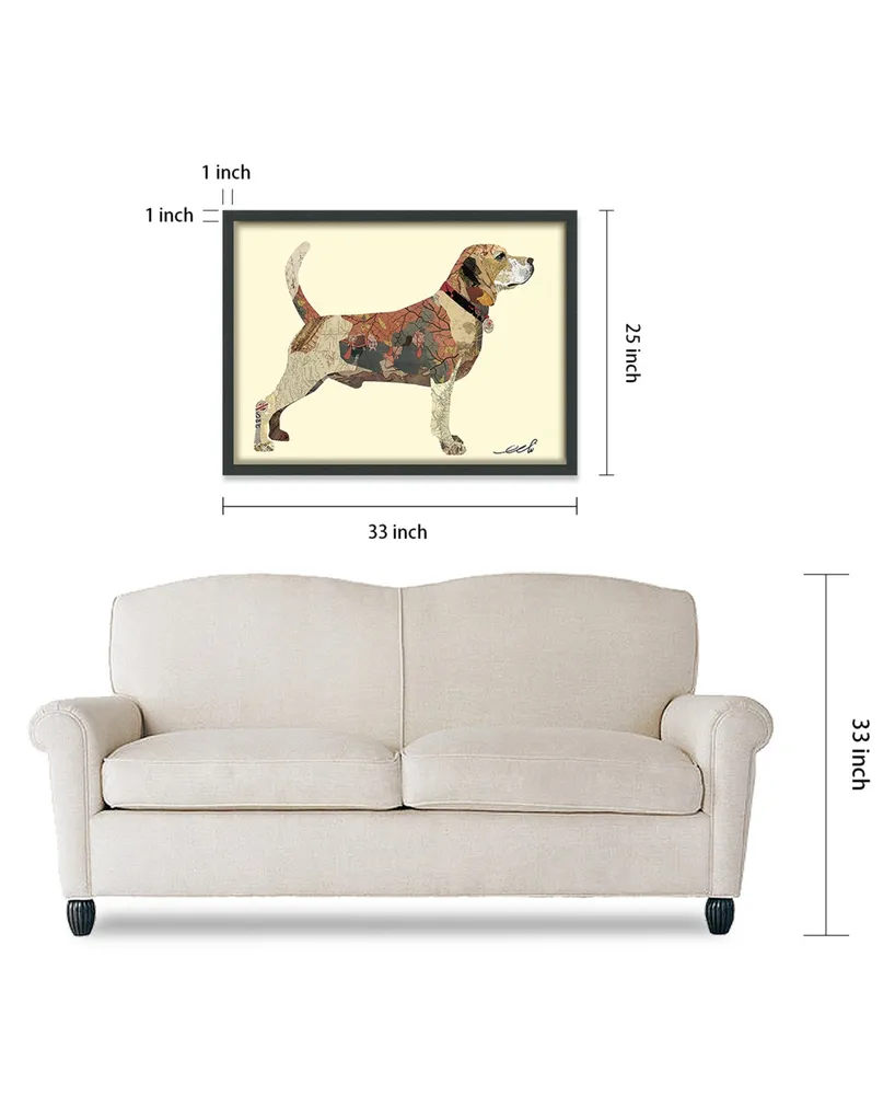 Empire Art Direct 'Beagle' Dimensional Collage Wall Art - 25'' x 33''
