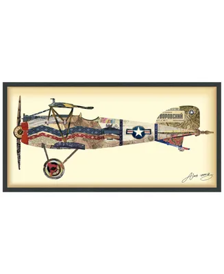 Empire Art Direct 'Antique Biplane 3' Dimensional Collage Wall Art - 25" x 48''