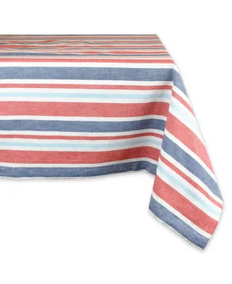 Patriotic Stripe Tablecloth 60" x 120"