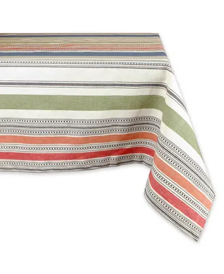Warm Stripe Tablecloth 60" x 84"