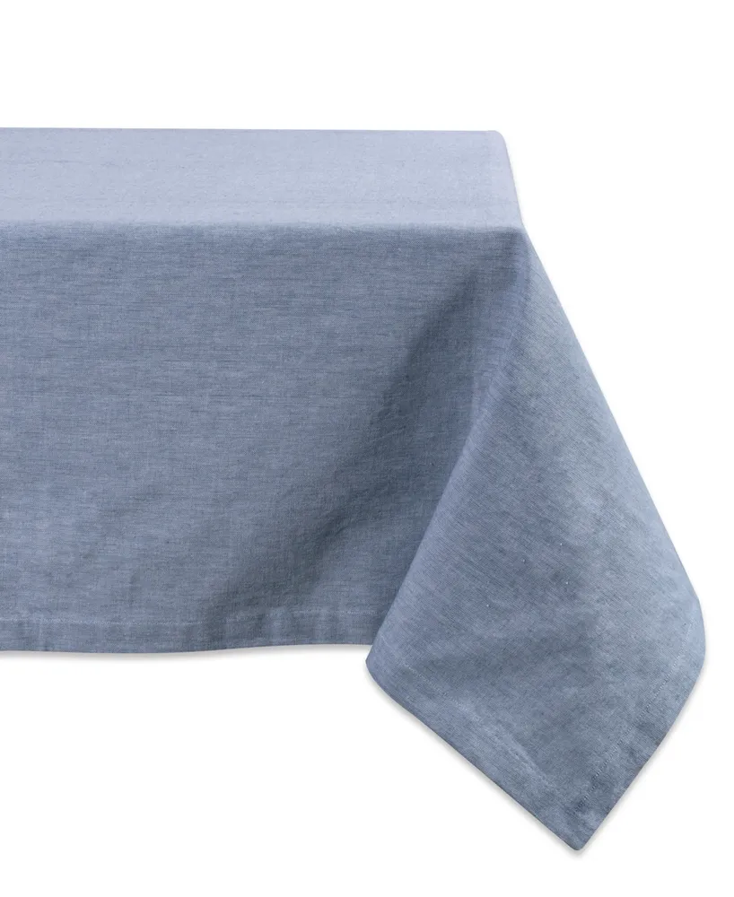 Solid Chambray Tablecloth 60" x 120"