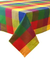 Indian Summer Check Tablecloth 60" x 84"