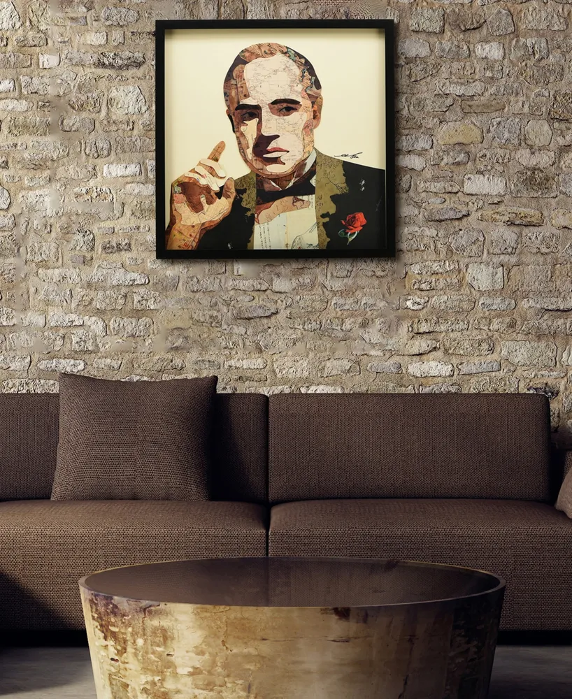 Empire Art Direct 'Godfather' Dimensional Collage Wall Art - 25'' x 25''