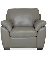 Lothan 41" Leather Chair, Created for Macy's