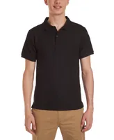 Nautica Young Men Uniform Short Sleeve Double Pique Polo