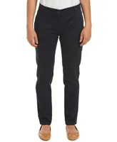 Nautica Juniors Uniform Sateen Skinny Pant with Adjustable Waistband