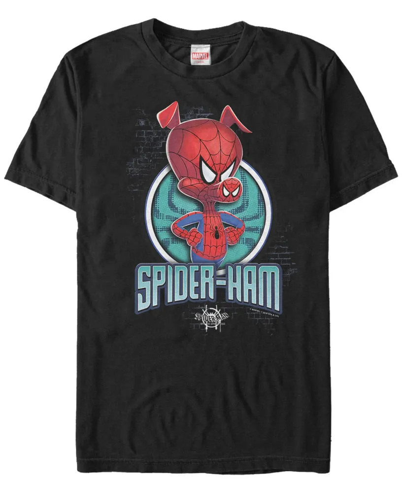 Marvel Men's Spider-Man Into The Spiderverse I Am Spider-Ham Short Sleeve T-Shirt