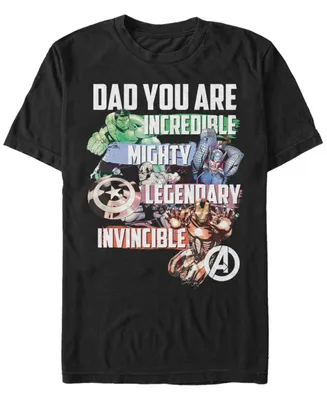 Marvel Men's Comic Collection Dad You Are An Avenger Short Sleeve T-Shirt