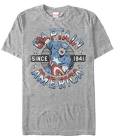 Marvel Men's Comic Collection Captain America Since 1941 Short Sleeve T-Shirt