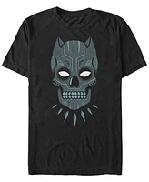 Marvel Men's Black Panther Sugar Skull Big Face Mask Short Sleeve T-Shirt