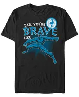 Marvel Men's Comic Collections Brave Like The Black Panther Short Sleeve T-Shirt