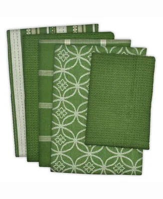 Assorted Dishtowel and Dishcloth, Set of 5