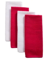 Assorted Ribbed Terry Dishtowel, Set of 4