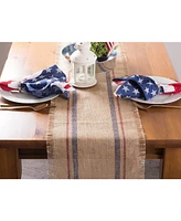 Design Imports Burlap Table Runner 14" x 108"