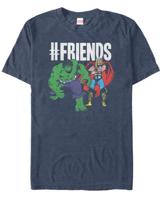 Marvel Men's Comic Collection The Hulk and Thor We're friends Short Sleeve T-Shirt