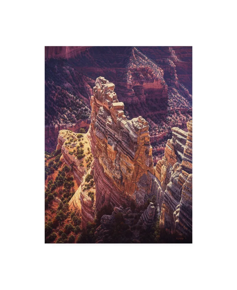 R W Hedge Heart of Gold Canyon Canvas Art