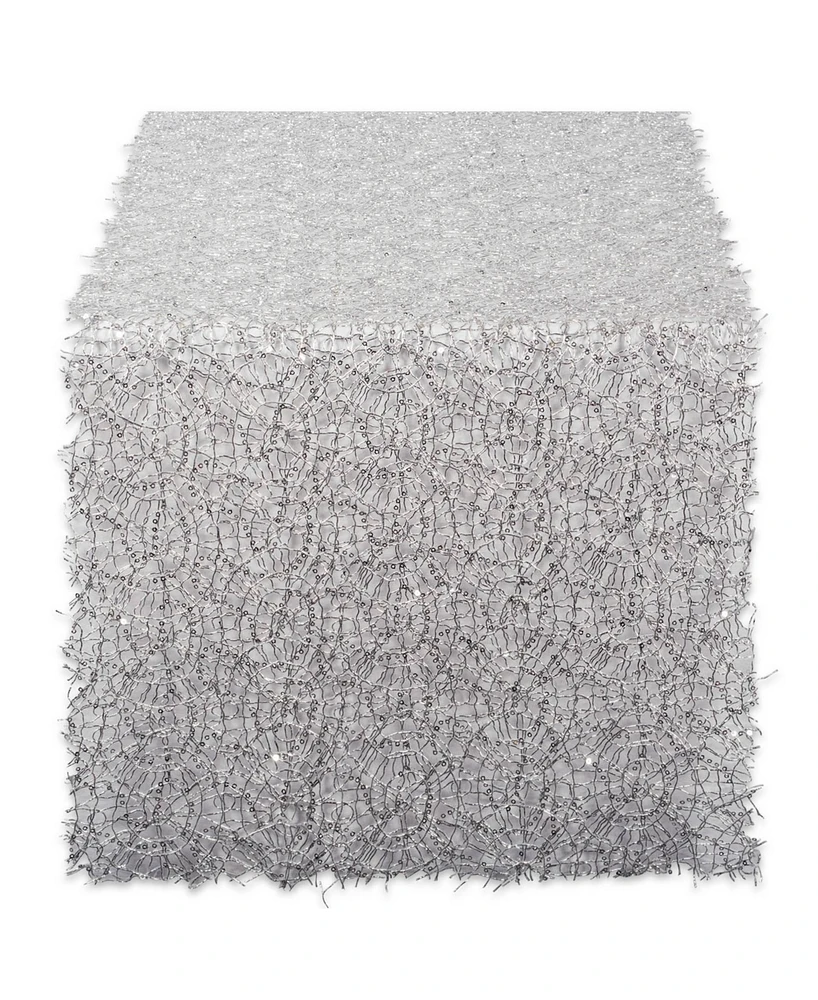 Design Imports Sequin Mesh Table Runner Roll 16" x 10'