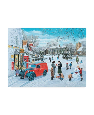 Trevor Mitchell A Village Christmas Canvas Art - 36.5" x 48"
