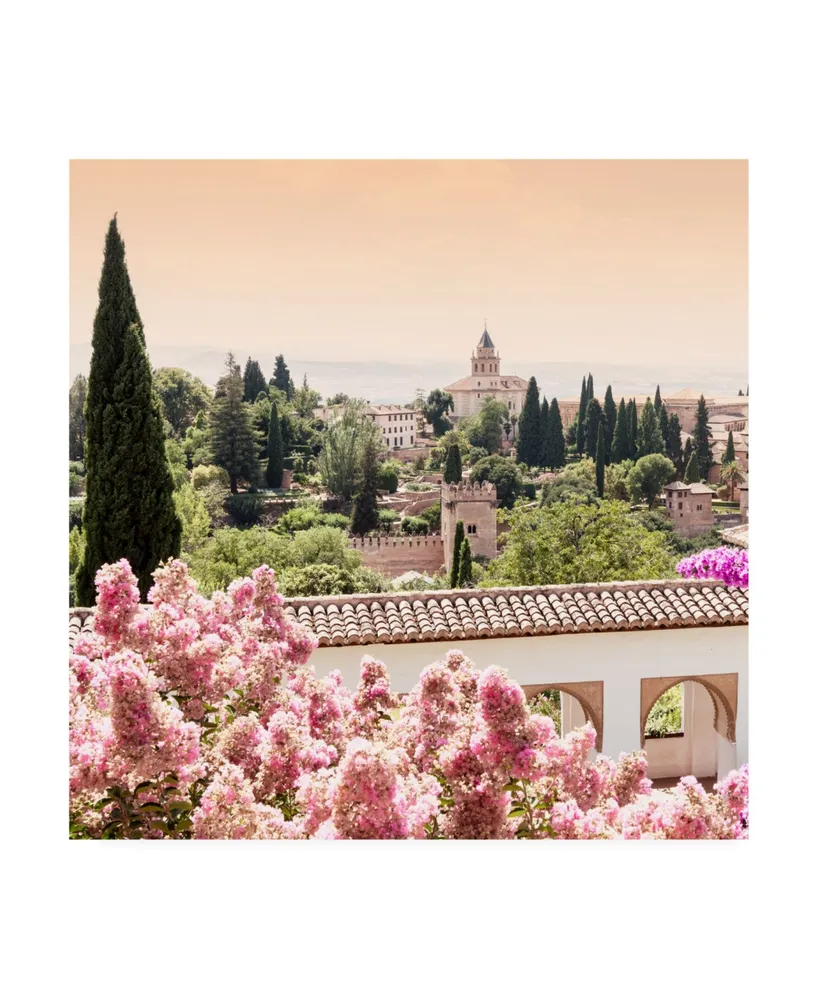 Philippe Hugonnard Made in Spain 3 Summer Flowers of Alhambra Gardens Ii Canvas Art - 15.5" x 21"
