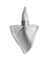 Design Imports Square Die Cut Napkin Ring Set of 6