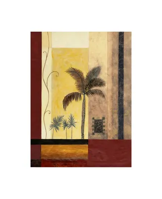 Pablo Esteban Palm Trees with Rectangles Canvas Art