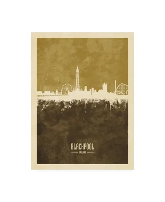 Michael Tompsett Blackpool England Skyline Canvas Art