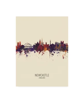 Michael Tompsett Newcastle England Skyline Portrait Iii Canvas Art