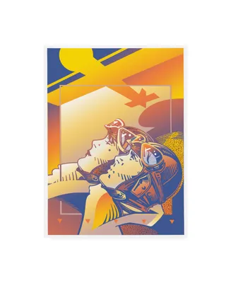 David Chestnutt Pilots Orange Canvas Art - 19.5" x 26"