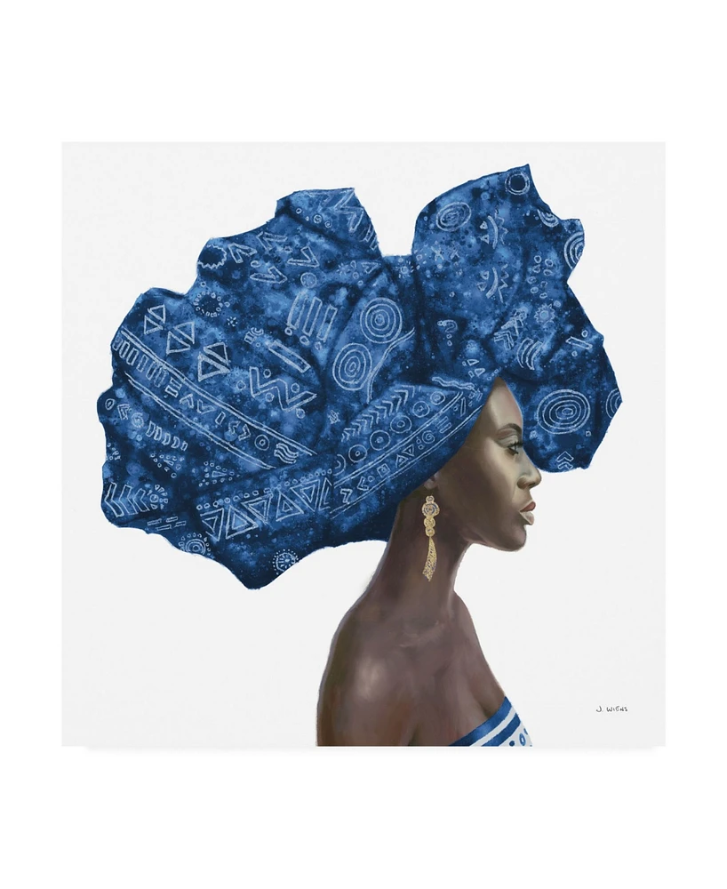 James Wiens Pure Style Ii Blue Canvas Art - 36.5" x 48"