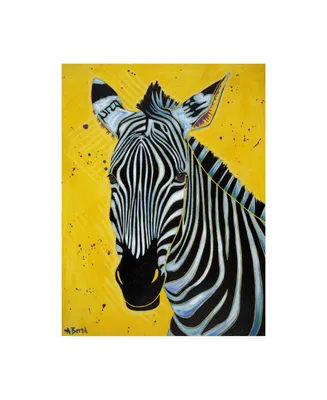 Angela Bon Zebra Close Canvas Art
